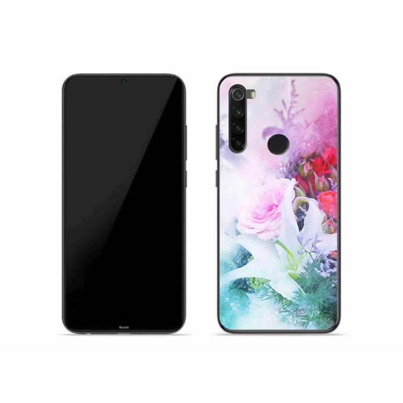 Gelový kryt mmCase na mobil Xiaomi Redmi Note 8 - květiny 4