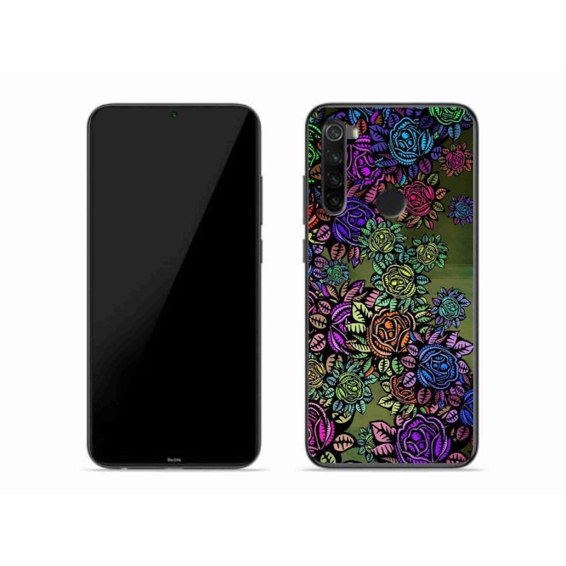Gelový kryt mmCase na mobil Xiaomi Redmi Note 8 - květiny 6