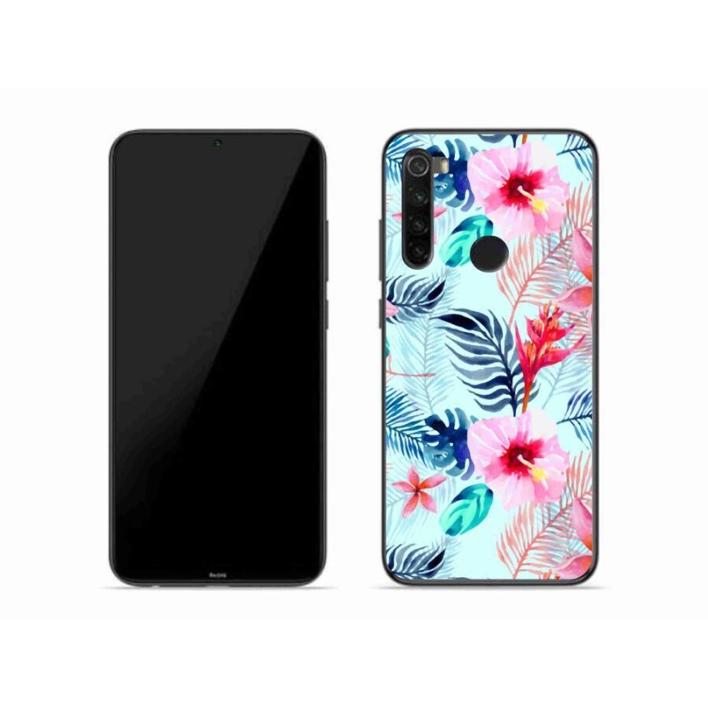Gelový kryt mmCase na mobil Xiaomi Redmi Note 8 - květiny