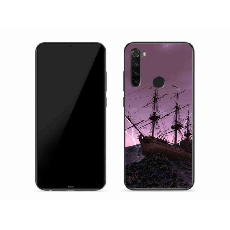 Gelový kryt mmCase na mobil Xiaomi Redmi Note 8 - loď v bouři