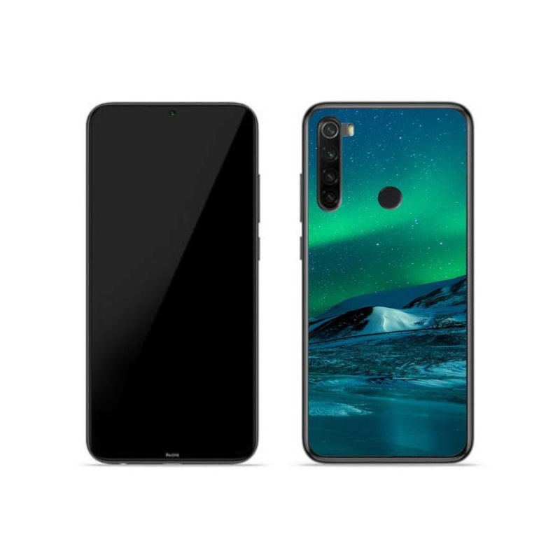 Gelový kryt mmCase na mobil Xiaomi Redmi Note 8 - polární záře
