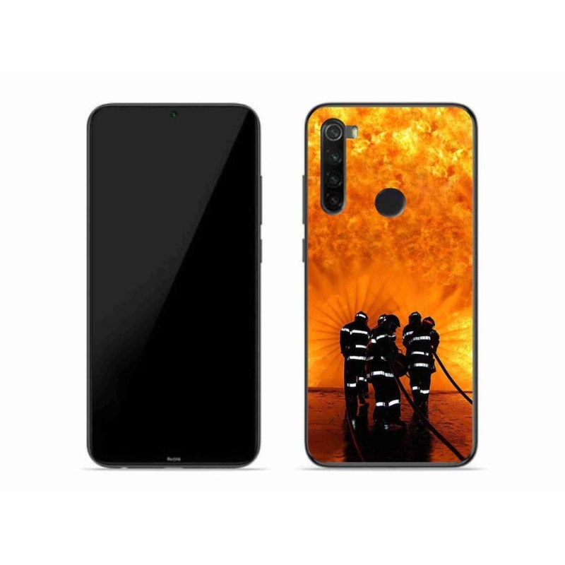 Gelový kryt mmCase na mobil Xiaomi Redmi Note 8 - požár