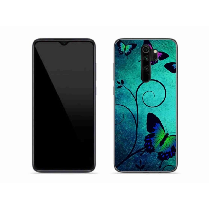 Gelový kryt mmCase na mobil Xiaomi Redmi Note 8 Pro - barevní motýli