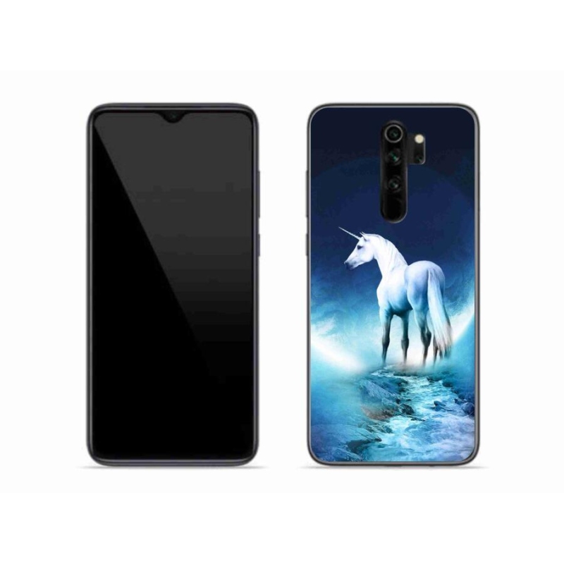 Gelový kryt mmCase na mobil Xiaomi Redmi Note 8 Pro - bílý jednorožec