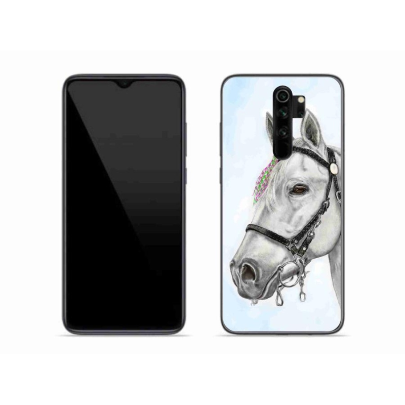 Gelový kryt mmCase na mobil Xiaomi Redmi Note 8 Pro - bílý kůň 1