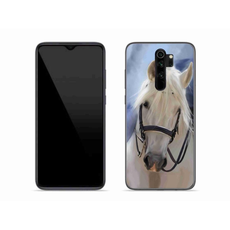 Gelový kryt mmCase na mobil Xiaomi Redmi Note 8 Pro - bílý kůň