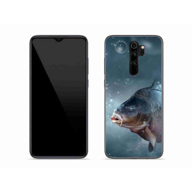 Gelový kryt mmCase na mobil Xiaomi Redmi Note 8 Pro - kapr a bublinky
