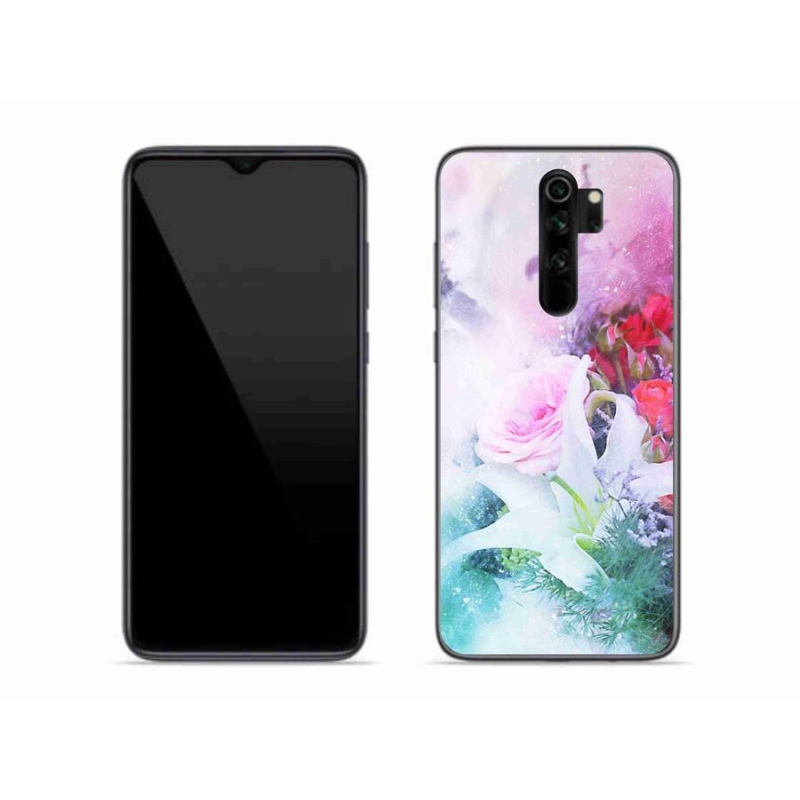 Gelový kryt mmCase na mobil Xiaomi Redmi Note 8 Pro - květiny 4