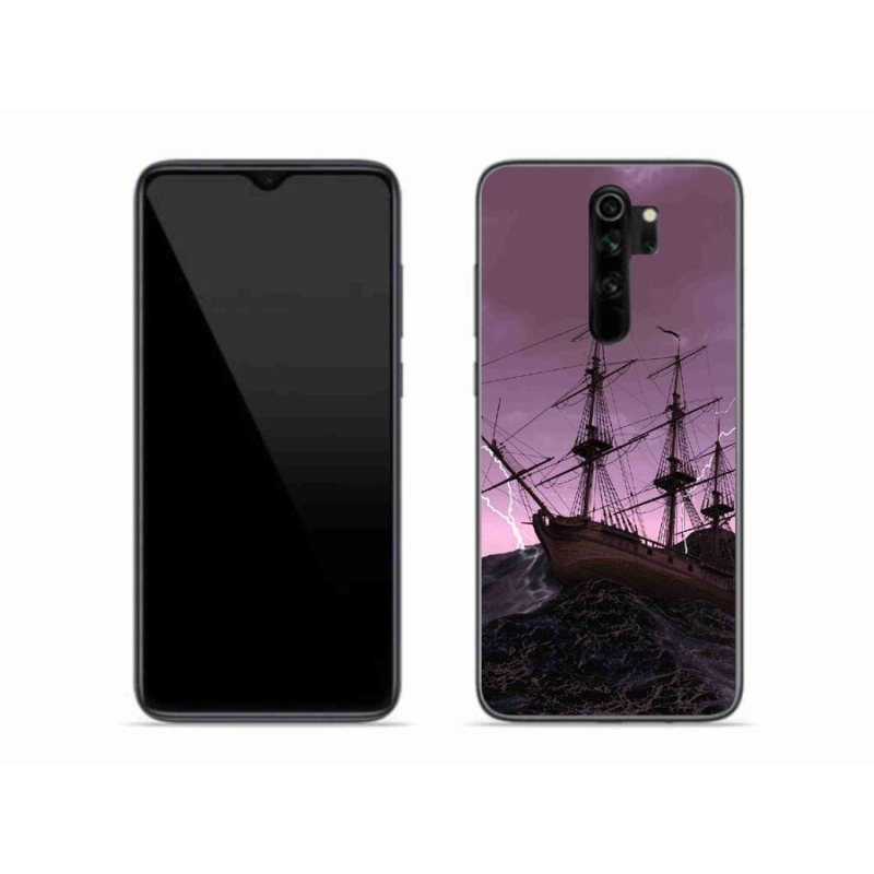Gelový kryt mmCase na mobil Xiaomi Redmi Note 8 Pro - loď v bouři