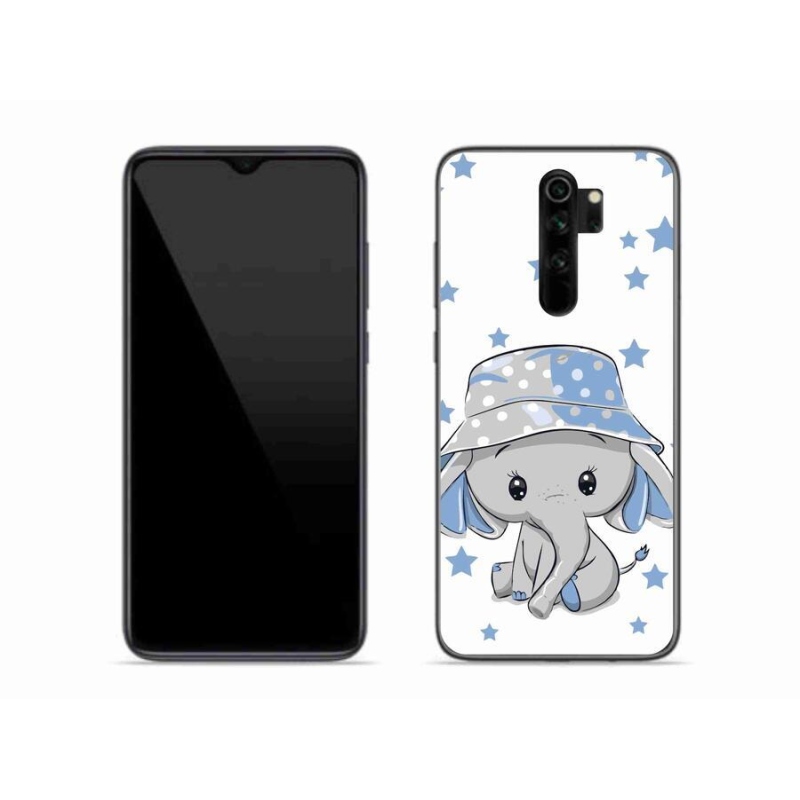 Gelový kryt mmCase na mobil Xiaomi Redmi Note 8 Pro - modrý slon