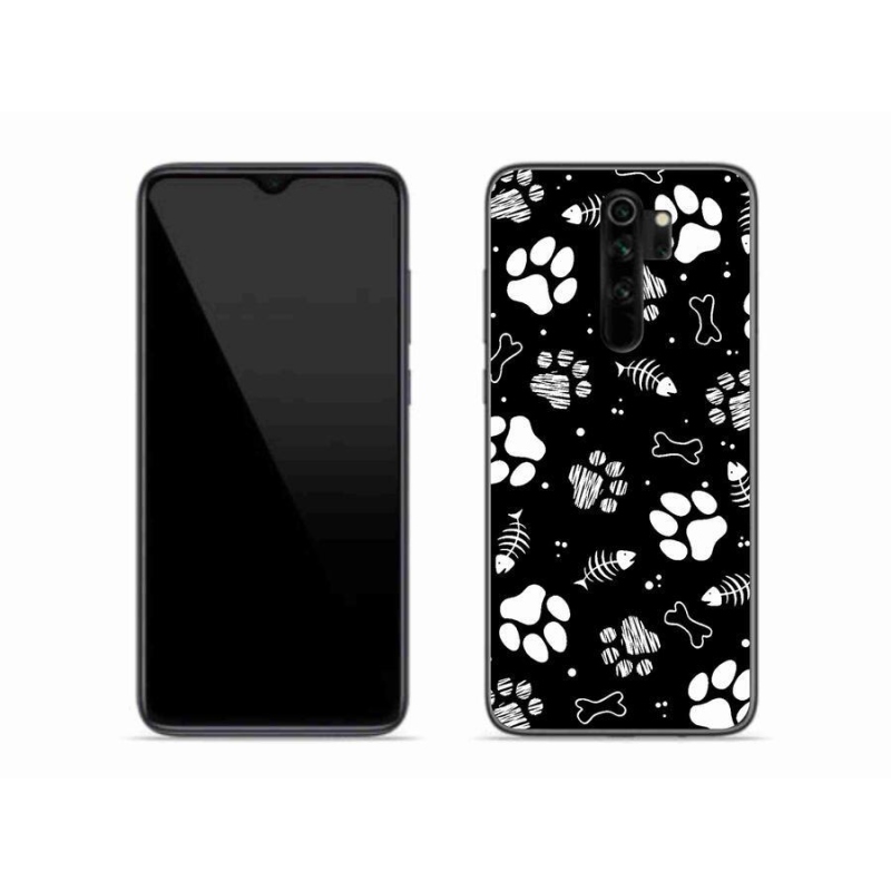 Gelový kryt mmCase na mobil Xiaomi Redmi Note 8 Pro - psí tlapky