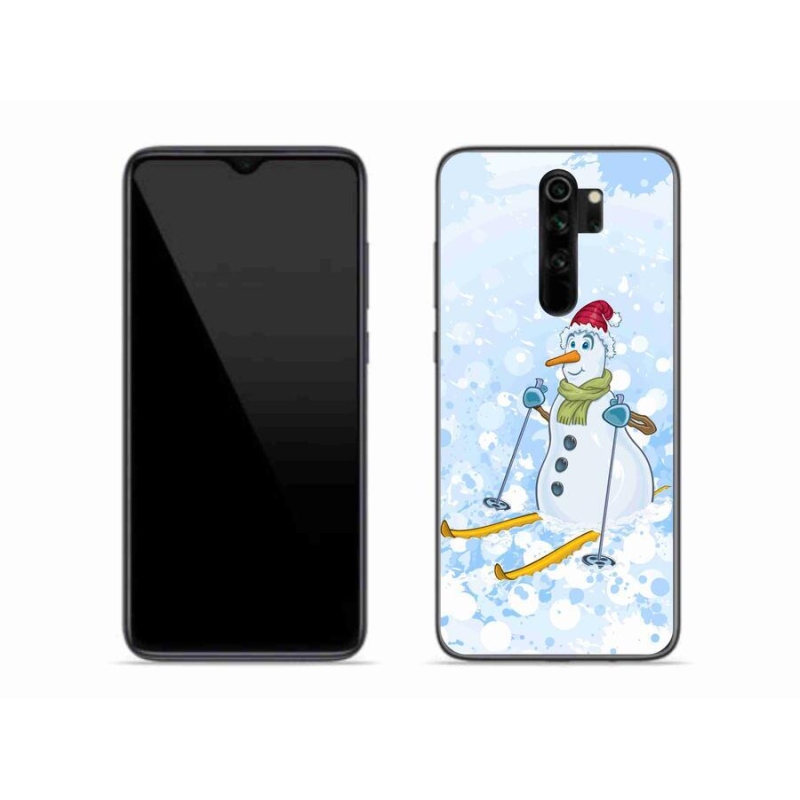 Gelový kryt mmCase na mobil Xiaomi Redmi Note 8 Pro - sněhulák