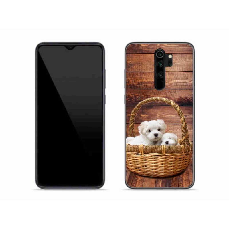 Gelový kryt mmCase na mobil Xiaomi Redmi Note 8 Pro - štěňátka