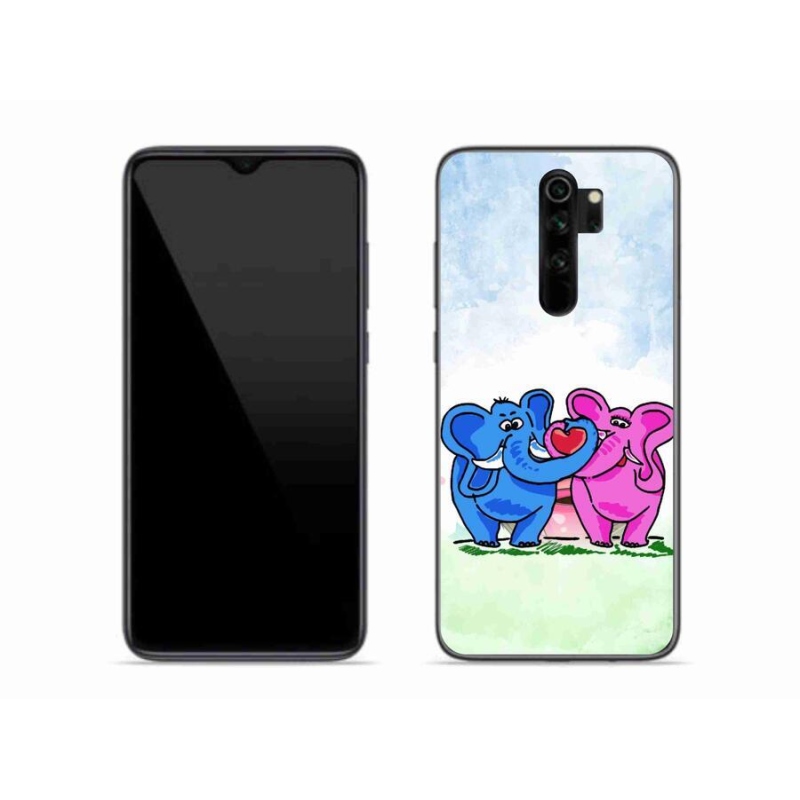 Gelový kryt mmCase na mobil Xiaomi Redmi Note 8 Pro - zamilovaní sloni