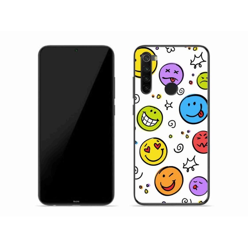 Gelový kryt mmCase na mobil Xiaomi Redmi Note 8 - smajlíci
