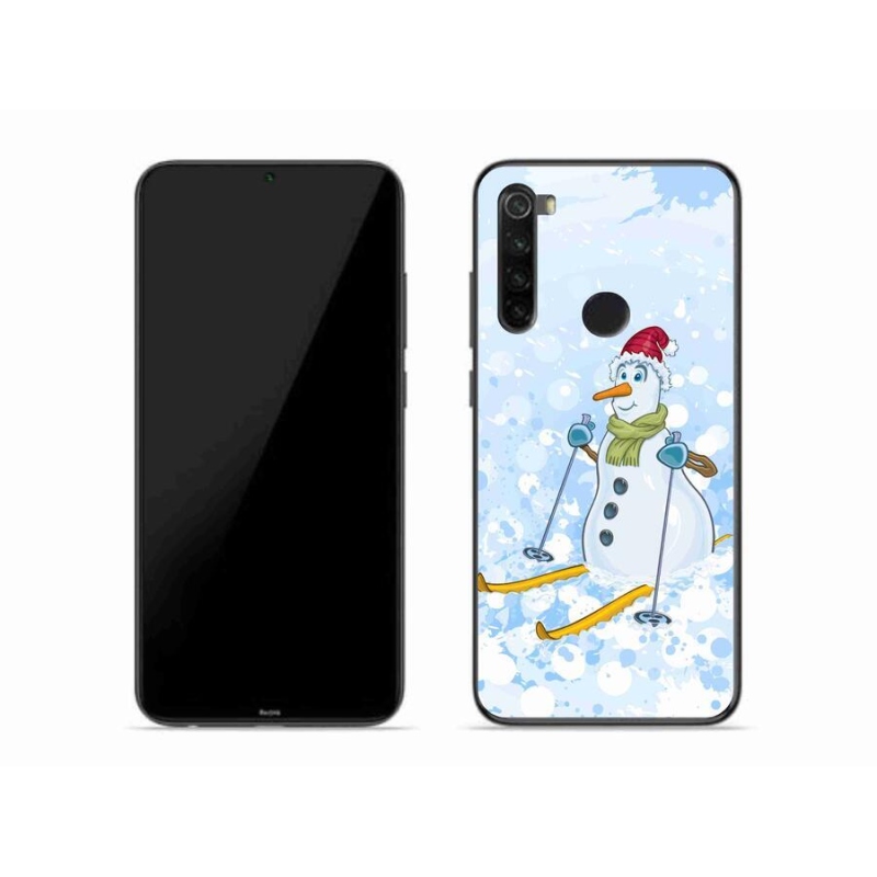 Gelový kryt mmCase na mobil Xiaomi Redmi Note 8 - sněhulák