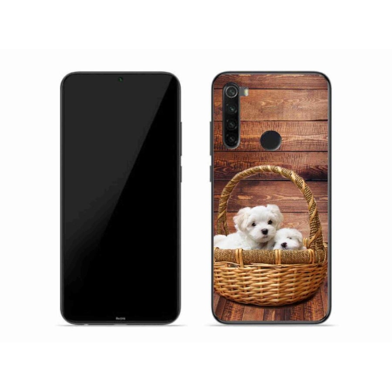 Gelový kryt mmCase na mobil Xiaomi Redmi Note 8 - štěňátka