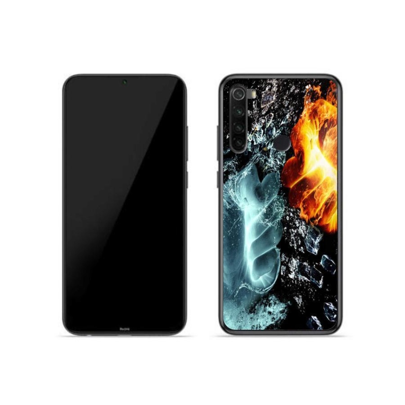 Gelový kryt mmCase na mobil Xiaomi Redmi Note 8 - voda a oheň