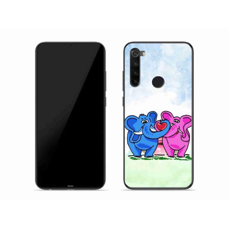Gelový kryt mmCase na mobil Xiaomi Redmi Note 8 - zamilovaní sloni