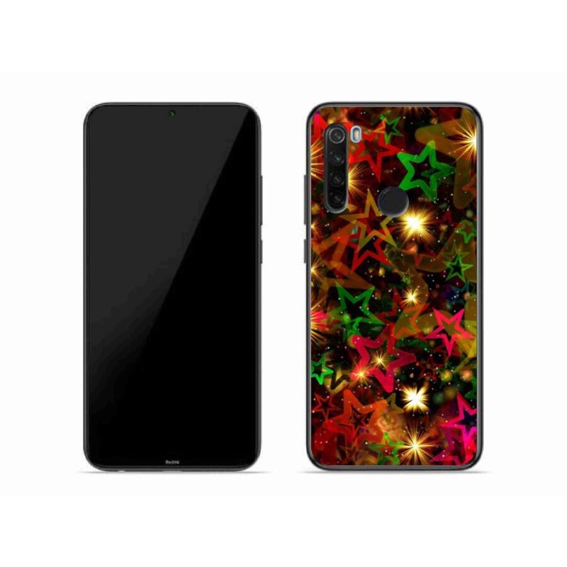 Gelový kryt mmCase na mobil Xiaomi Redmi Note 8T - barevné hvězdičky