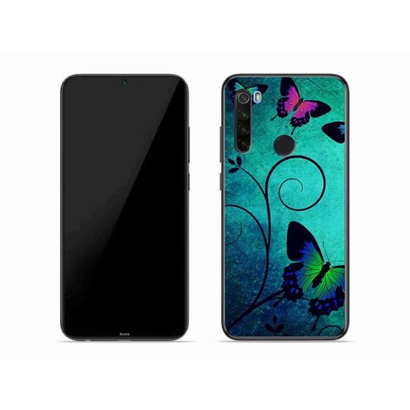 Gelový kryt mmCase na mobil Xiaomi Redmi Note 8T - barevní motýli