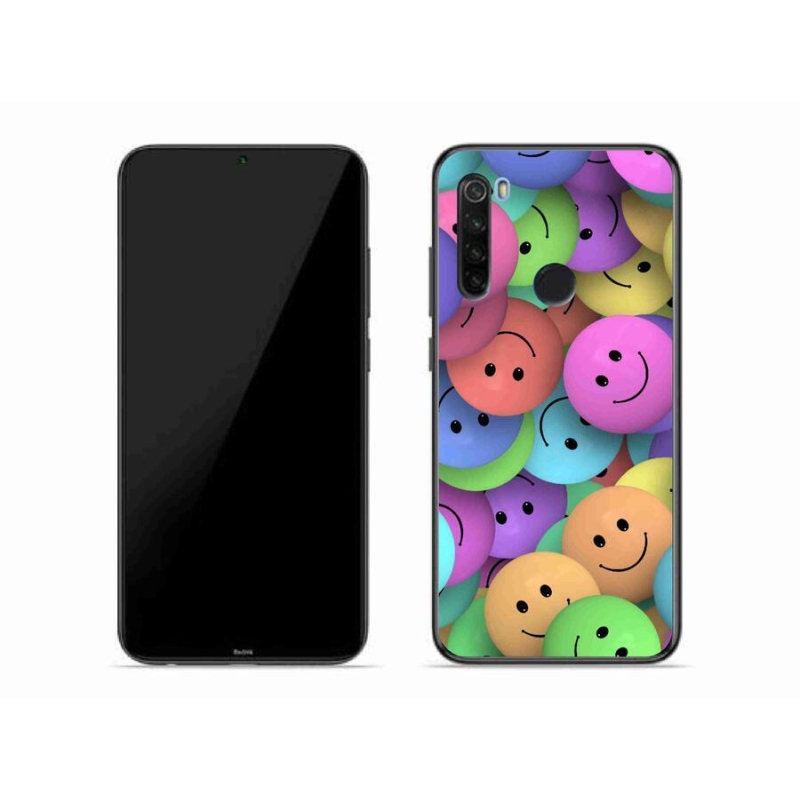 Gelový kryt mmCase na mobil Xiaomi Redmi Note 8T - barevní smajlíci
