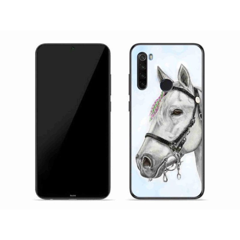Gelový kryt mmCase na mobil Xiaomi Redmi Note 8T - bílý kůň 1