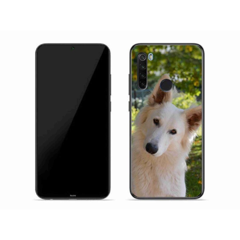 Gelový kryt mmCase na mobil Xiaomi Redmi Note 8T - bílý švýcarský ovčák 1