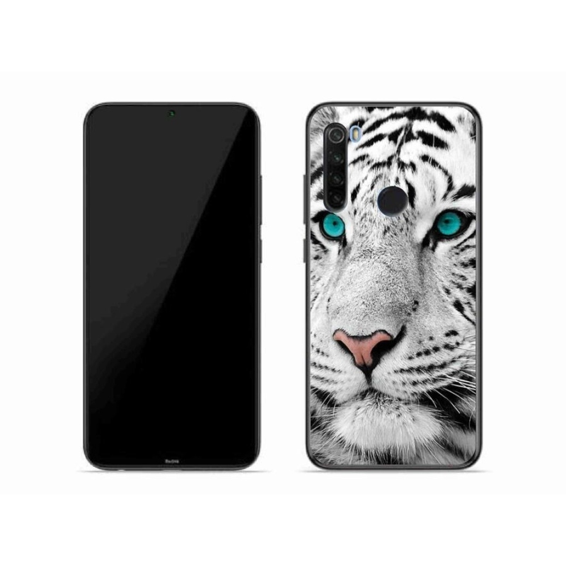 Gelový kryt mmCase na mobil Xiaomi Redmi Note 8T - bílý tygr