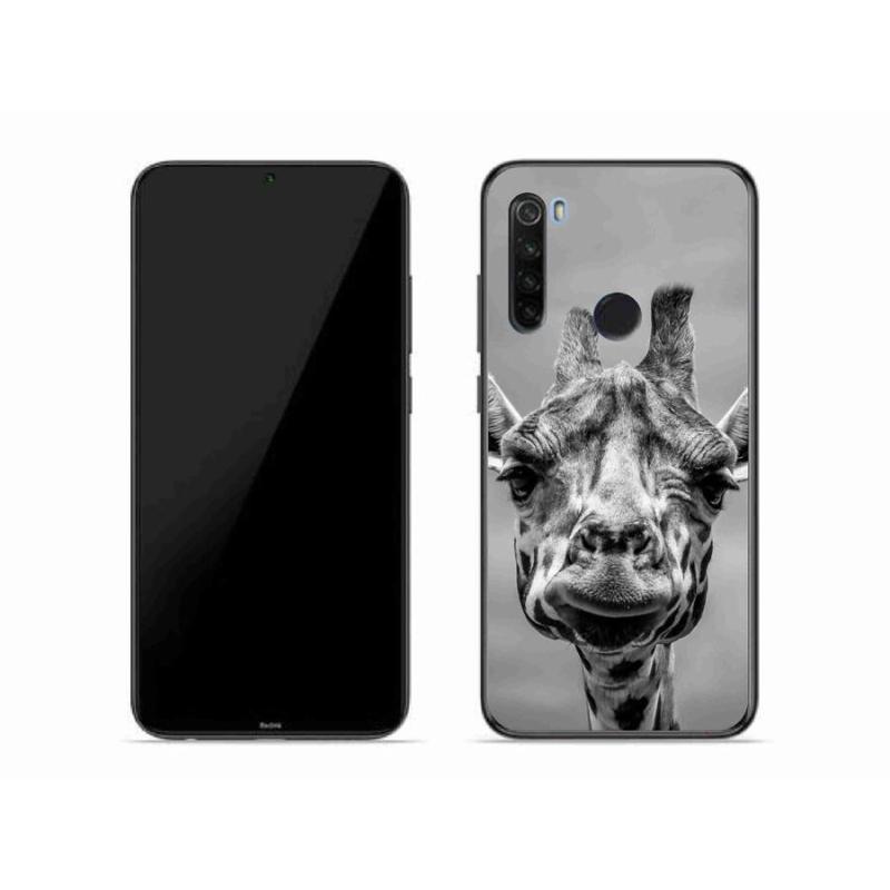 Gelový kryt mmCase na mobil Xiaomi Redmi Note 8T - černobílá žirafa