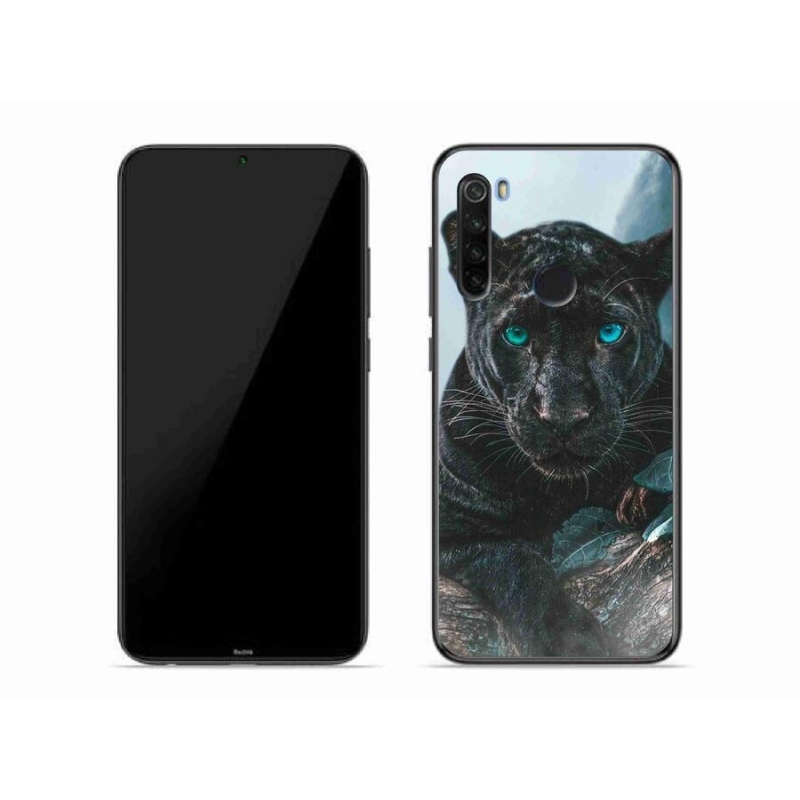 Gelový kryt mmCase na mobil Xiaomi Redmi Note 8T - černý panter