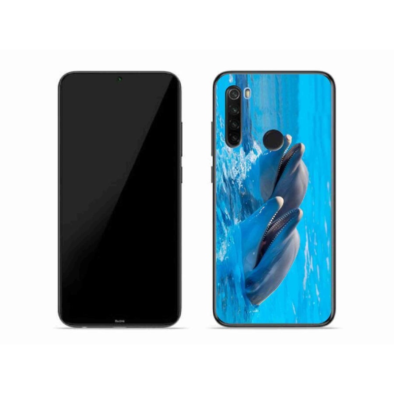 Gelový kryt mmCase na mobil Xiaomi Redmi Note 8T - delfíni