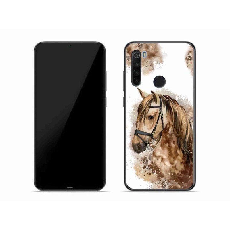 Gelový kryt mmCase na mobil Xiaomi Redmi Note 8T - hnědý kreslený kůň