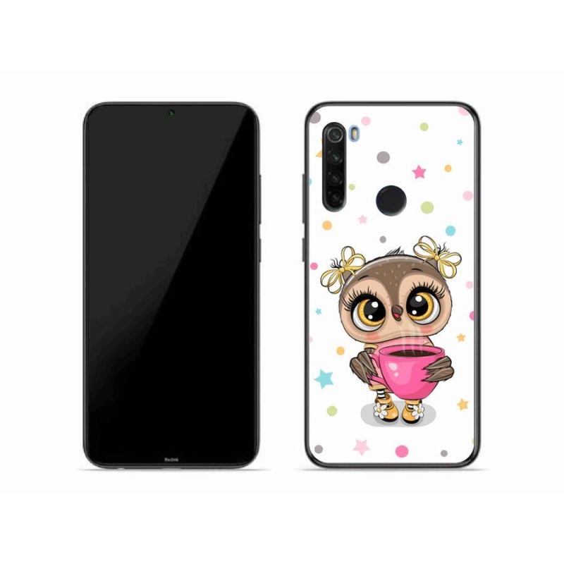 Gelový kryt mmCase na mobil Xiaomi Redmi Note 8T - kreslená sovička