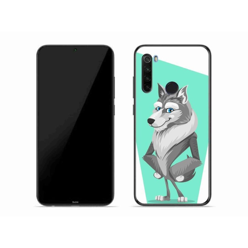 Gelový kryt mmCase na mobil Xiaomi Redmi Note 8T - kreslený vlk