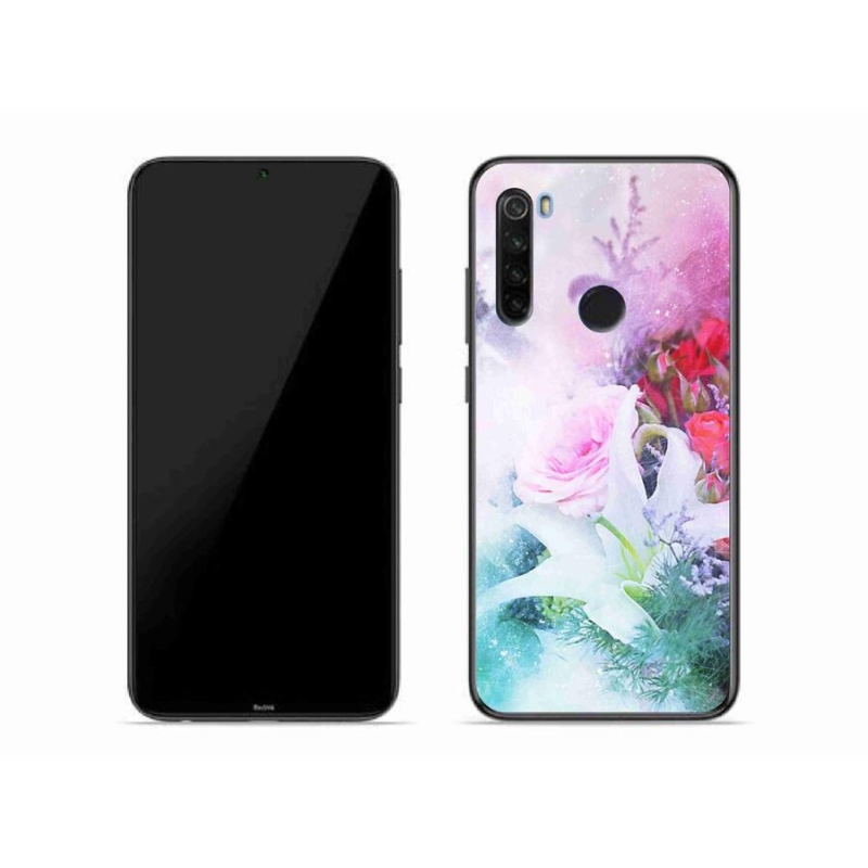 Gelový kryt mmCase na mobil Xiaomi Redmi Note 8T - květiny 4