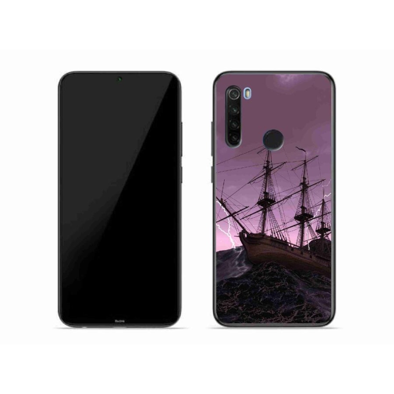 Gelový kryt mmCase na mobil Xiaomi Redmi Note 8T - loď v bouři