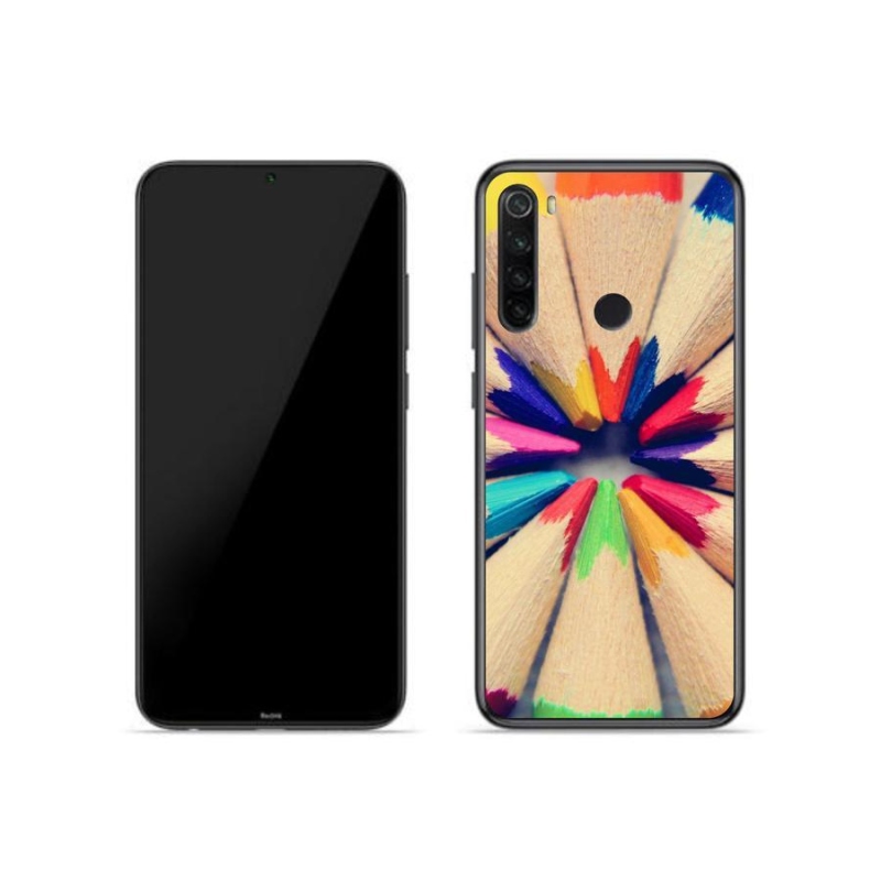 Gelový kryt mmCase na mobil Xiaomi Redmi Note 8T - pastelky