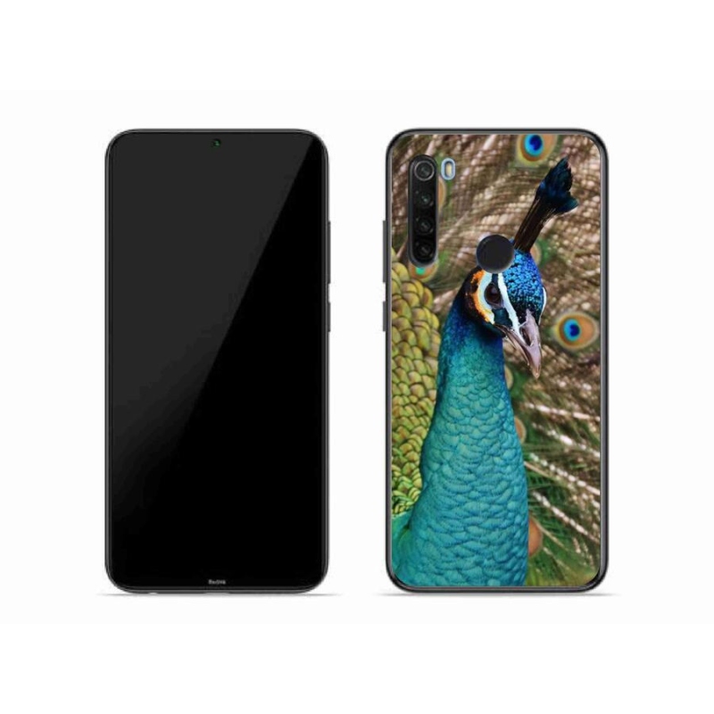 Gelový kryt mmCase na mobil Xiaomi Redmi Note 8T - páv