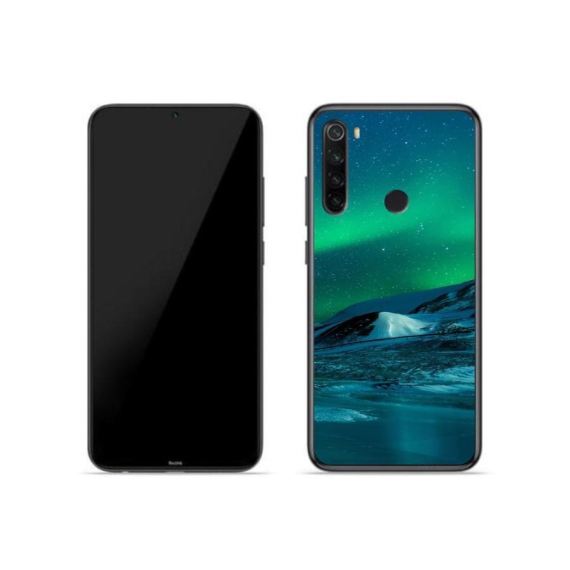 Gelový kryt mmCase na mobil Xiaomi Redmi Note 8T - polární záře