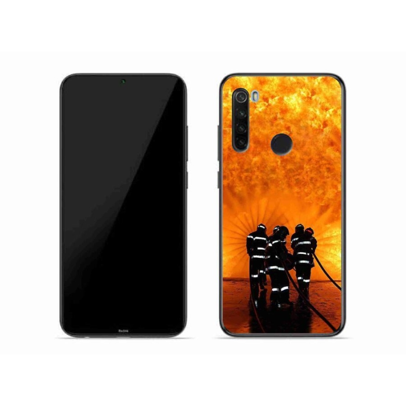 Gelový kryt mmCase na mobil Xiaomi Redmi Note 8T - požár