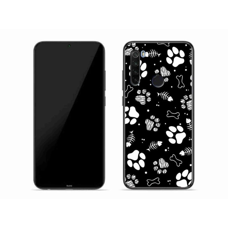Gelový kryt mmCase na mobil Xiaomi Redmi Note 8T - psí tlapky