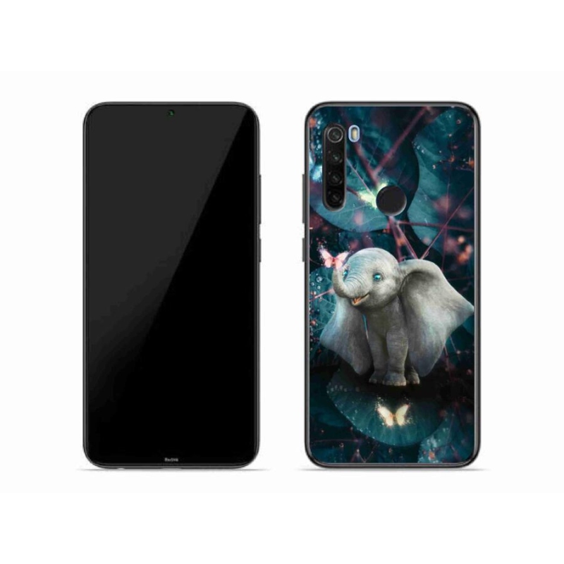 Gelový kryt mmCase na mobil Xiaomi Redmi Note 8T - roztomilý slon