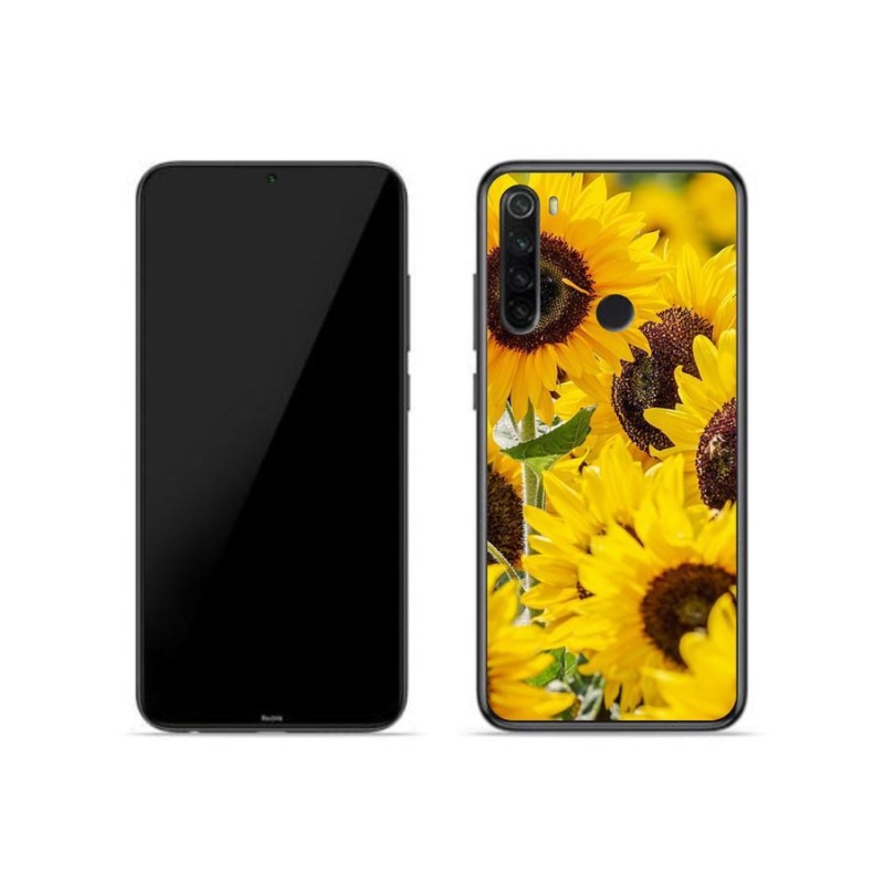 Gelový kryt mmCase na mobil Xiaomi Redmi Note 8T - slunečnice