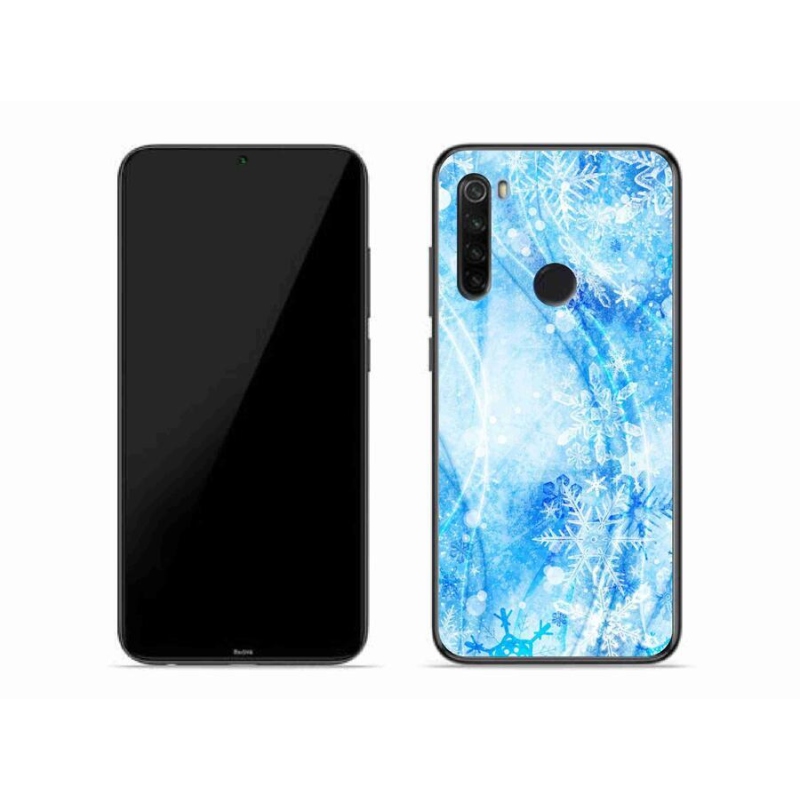 Gelový kryt mmCase na mobil Xiaomi Redmi Note 8T - sněhové vločky