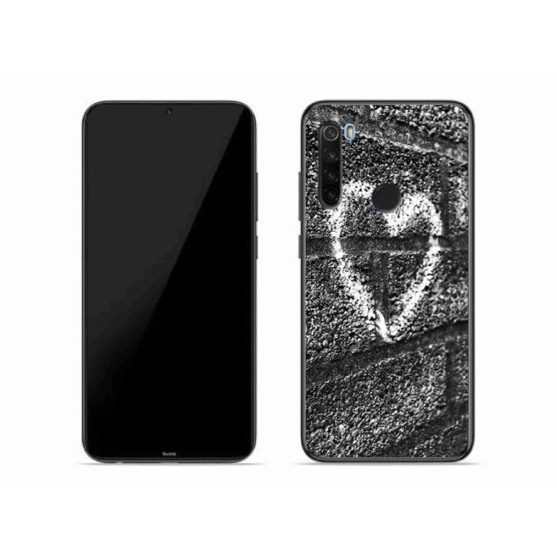 Gelový kryt mmCase na mobil Xiaomi Redmi Note 8T - srdce na zdi