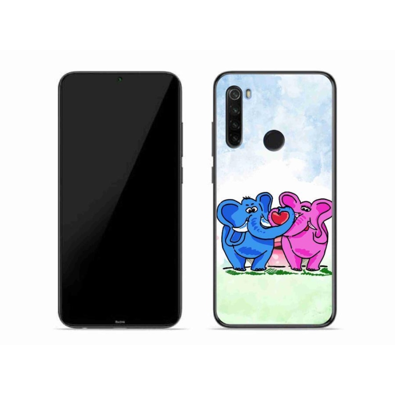 Gelový kryt mmCase na mobil Xiaomi Redmi Note 8T - zamilovaní sloni
