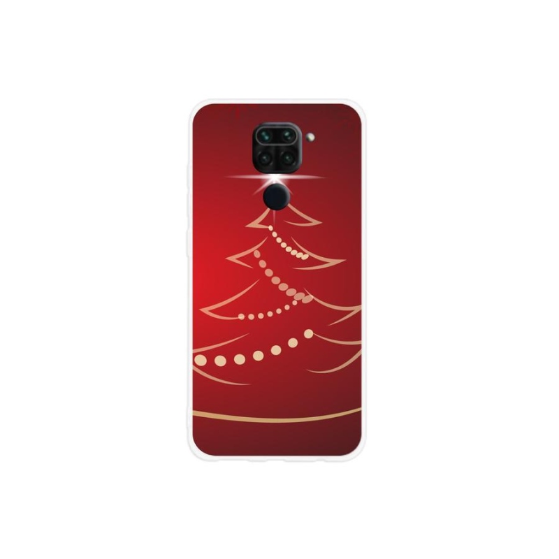 Gelový kryt mmCase na mobil Xiaomi Redmi Note 9 - kreslený vánoční stromek