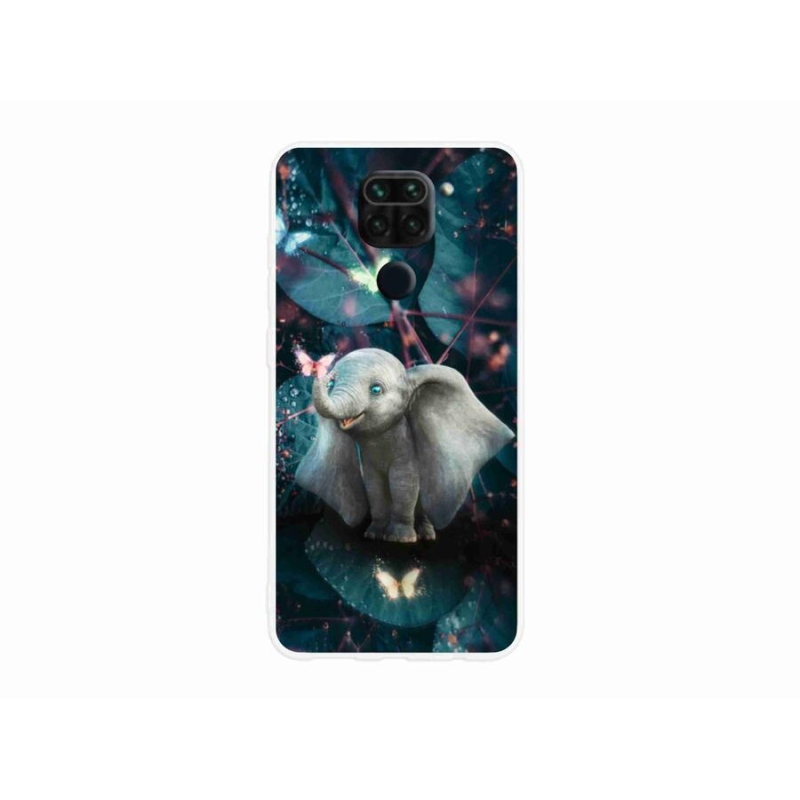 Gelový kryt mmCase na mobil Xiaomi Redmi Note 9 - roztomilý slon