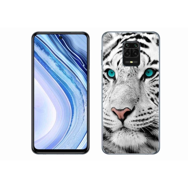 Gelový kryt mmCase na mobil Xiaomi Redmi Note 9S - bílý tygr